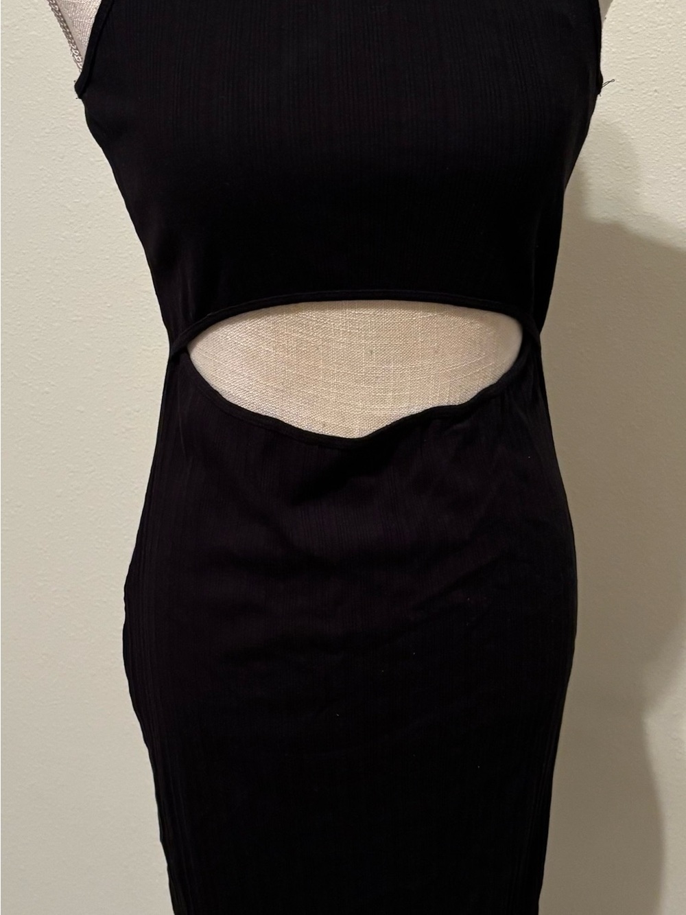 Fashion Nova Black Cutout Midi Dress